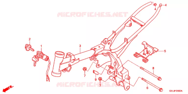 FRAME CHASSIS Honda MOTO 50 CRF 2020  CRF50FE
