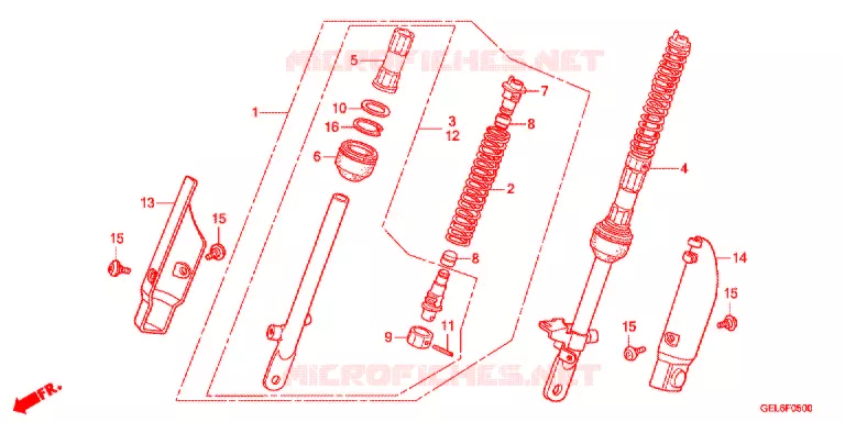 VOOR KUSSEN Honda MOTO 50 CRF 2017  CRF50FE