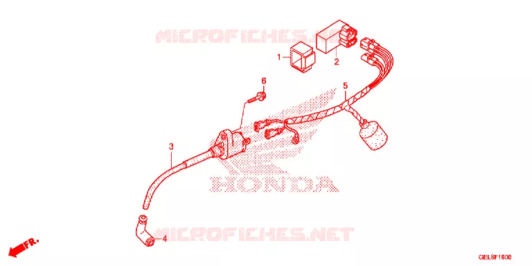 BEDRADINGSBUNDEL/ACCU Honda MOTO 50 CRF 2015  CRF50FF