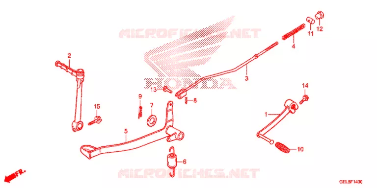 PEDAAL/KICKSTARTER ARM Honda MOTO 50 CRF 2017  CRF50FH