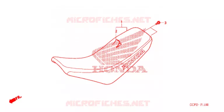 ENKELE ZITTING(2) Honda MOTO 70 CRF 2004  CRF70F4