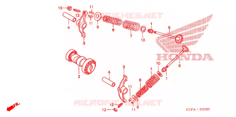 NOKKENAS/KLEP Honda MOTO 70 CRF 2004  CRF70F4