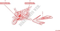 EMBLEEM/STREEP ('11/'12) voor Honda CRF 70 2011