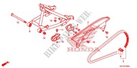 ZWAAI ARM/KETTINGKAST voor Honda CRF 70 2011