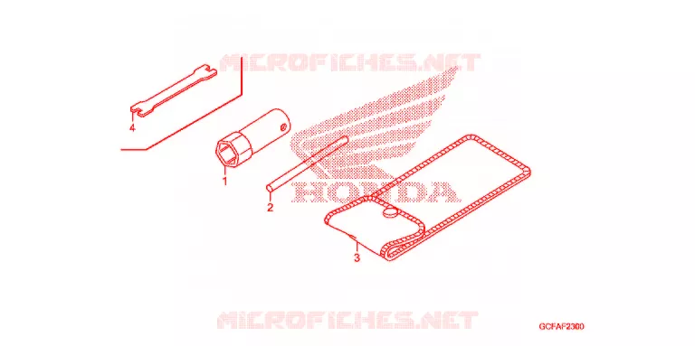 GEREEDSCHAP/ACCUVAK Honda MOTO 50 CRF 2011  CRF70FB