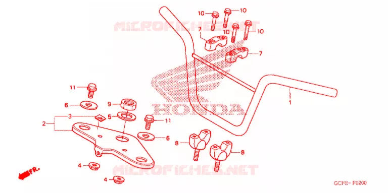 HENDEL PIJP/BOVENSTE BRUG (2) Honda MOTO 50 CRF 2011  CRF70FB