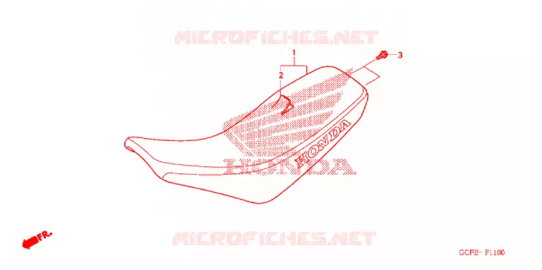 ENKELE ZITTING(2) Honda MOTO 50 CRF 2012  CRF70FC