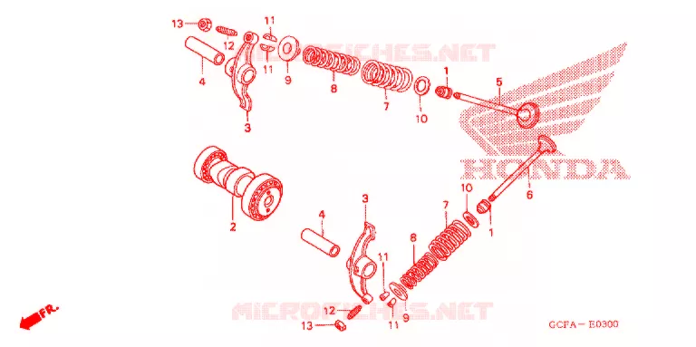 NOKKENAS/KLEP Honda MOTO 50 CRF 2012  CRF70FC