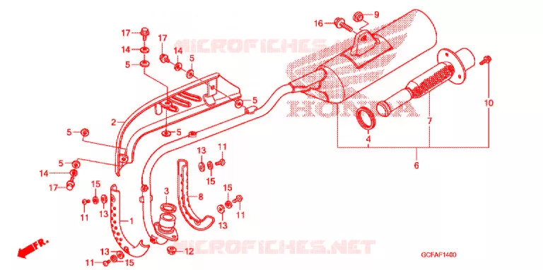 UITLAATDEMPER(2) Honda MOTO 50 CRF 2012  CRF70FC