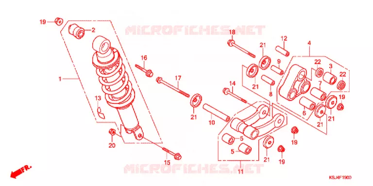 ACHTER KUSSEN(2) Honda MOTO 80 CRF 2004  CRF80F4