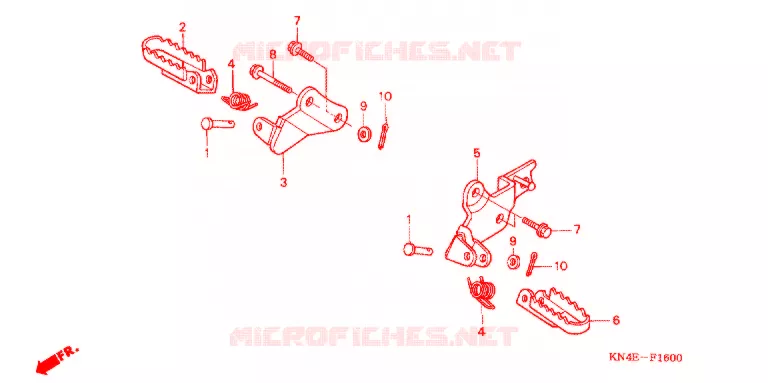 OPSTAP/KICKARM/ WISSEL PEDAAL Honda MOTO 80 CRF 2004  CRF80F4