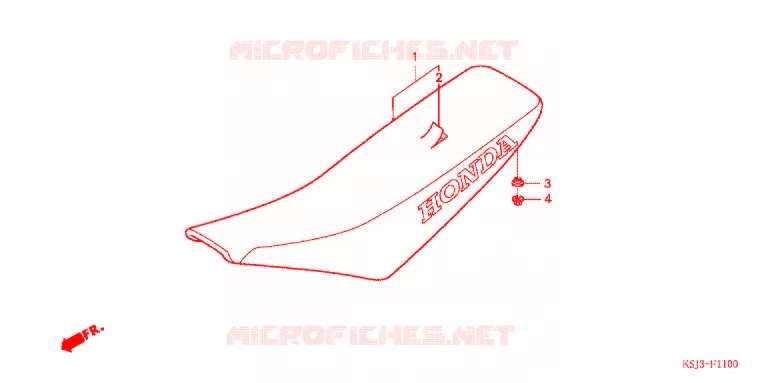 ENKELE ZITTING(2) Honda MOTO 80 CRF 2005  CRF80F5