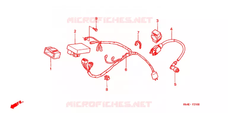 BEDRADINGSBUNDEL/ACCU Honda MOTO 80 CRF 2005  CRF80F5