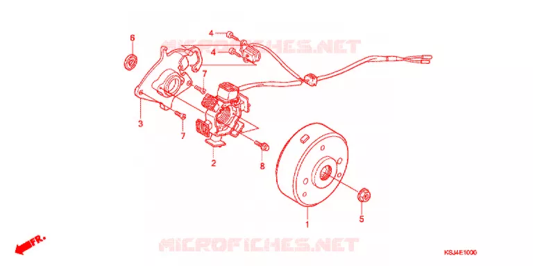 ALTERNATORE (CRF80F) Honda MOTO 80 CRF 2006  CRF80F6