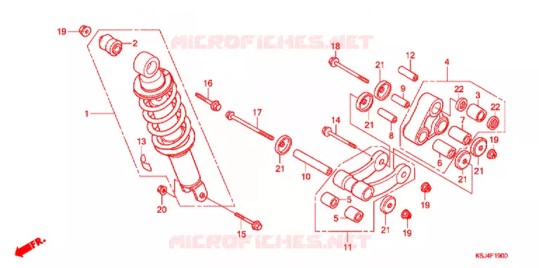 ACHTER KUSSEN(2) Honda MOTO 80 CRF 2006  CRF80F6