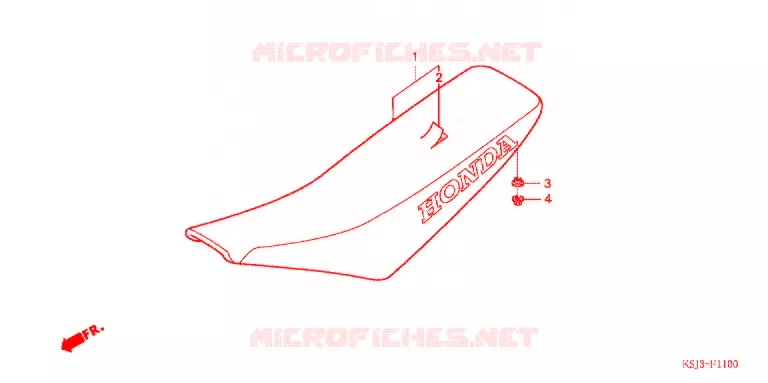 ENKELE ZITTING(2) Honda MOTO 80 CRF 2007  CRF80F7