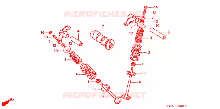 NOKKENAS/KLEP Honda MOTO 80 CRF 2007  CRF80F7