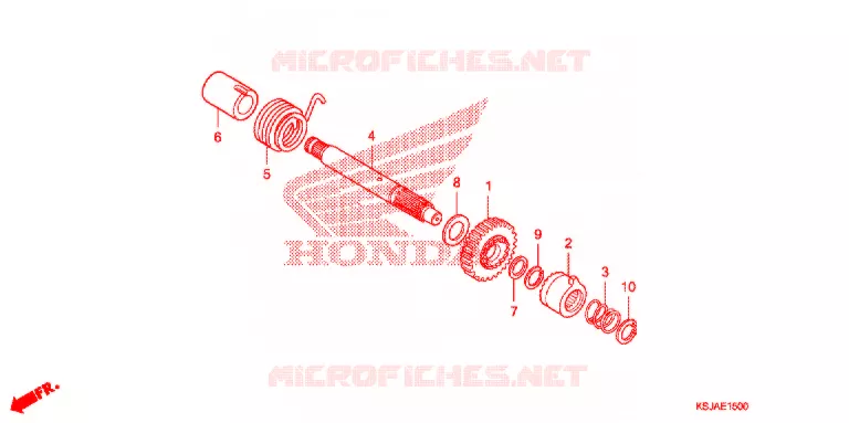 KICKSTARTER SPIL Honda MOTO 80 CRF 2008  CRF80F8