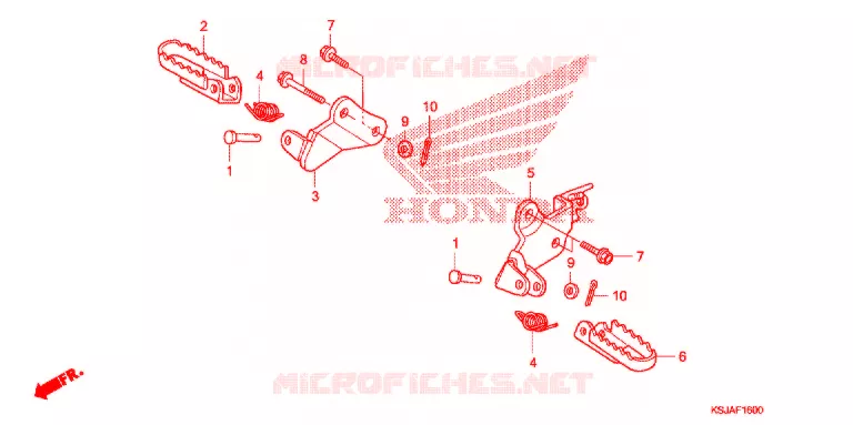 OPSTAP/KICKARM/ WISSEL PEDAAL Honda MOTO 80 CRF 2011  CRF80FB