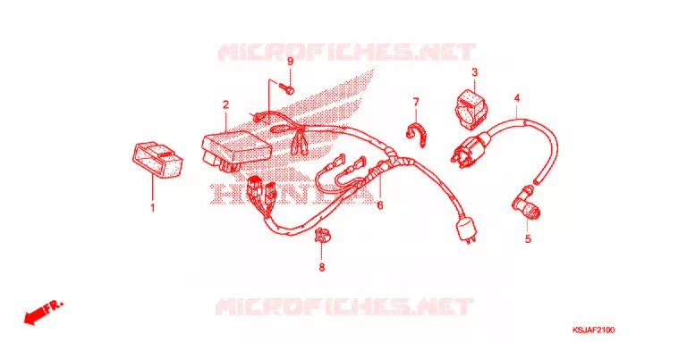BEDRADINGSBUNDEL/ACCU Honda MOTO 80 CRF 2011  CRF80FB