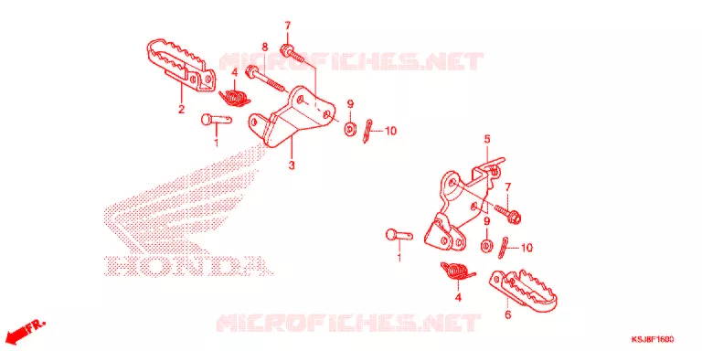 OPSTAP/KICKARM/ WISSEL PEDAAL Honda MOTO 80 CRF 2012  CRF80FC