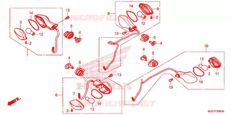 KNIPPERLICHT(2) Honda MOTO 650 CB 2017  CB650FAH