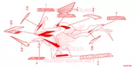 EMBLEEM/STREEP (5) voor Honda CBR 650 F ABS 35KW RED 2017