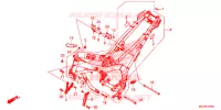 FRAME CHASSIS voor Honda CBR 650 F ABS 35KW RED 2017