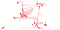 OPSTAP/KICKARM/ WISSEL PEDAAL voor Honda CBR 650 F ABS 35KW RED 2017