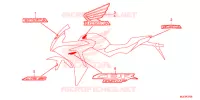 EMBLEEM/STREEP (1) voor Honda CBR 650 F ABS 2017
