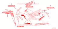 EMBLEEM/STREEP (4) voor Honda CBR 650 F ABS BLACK 2017