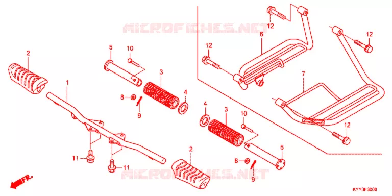 OPSTAP/KICKARM/ WISSEL PEDAAL Honda MOTO 125 ACE 2017  CGX125SHH