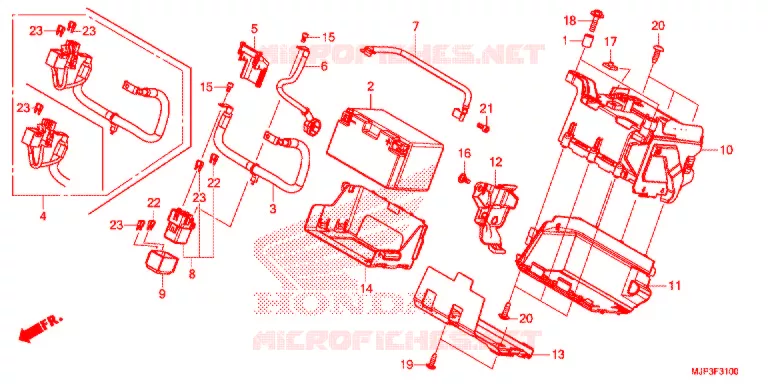 GEREEDSCHAP/ACCUVAK Honda MOTO 1000 AFRICA-TWIN 2018  CRF1000AH