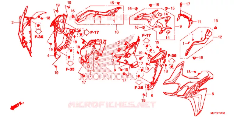 MIDDENKAP Honda MOTO 1000 AFRICA-TWIN 2017  CRF1000AH