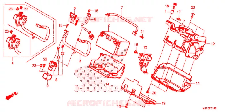GEREEDSCHAP/ACCUVAK Honda MOTO 1000 AFRICA-TWIN 2017  CRF1000AH