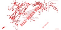 ACHTER STROOMLIJNKAP voor Honda AFRICA TWIN 1000 ABS RED 2017