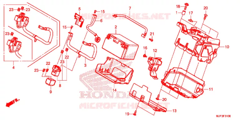 GEREEDSCHAP/ACCUVAK Honda MOTO 1000 AFRICA-TWIN 2017  CRF1000AH