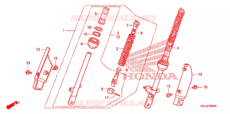 VOOR KUSSEN Honda MOTO 50 CRF 2009  CRF50F9