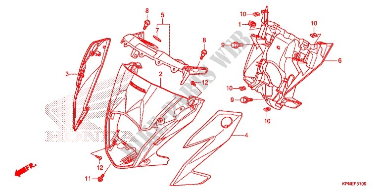 ZITTING/ACHTER KAP voor Honda CB 125 F 2020
