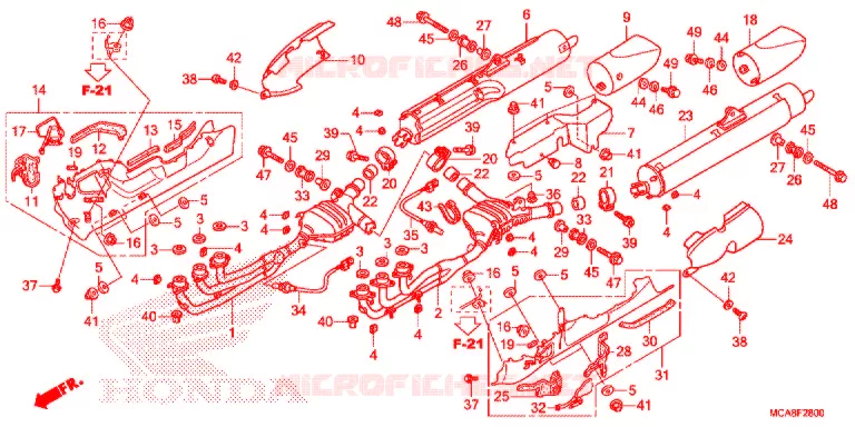 UITLAATDEMPER(2) Honda MOTO 1800 GOLD-WING 2014  GL1800E