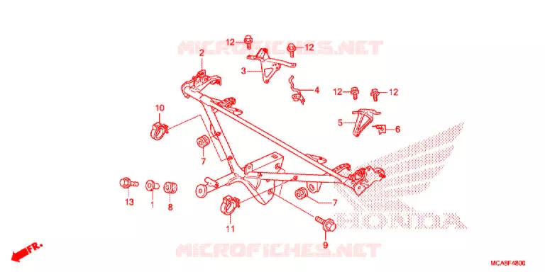 KAP STANG Honda MOTO 1800 GOLD-WING 2016  GL1800G
