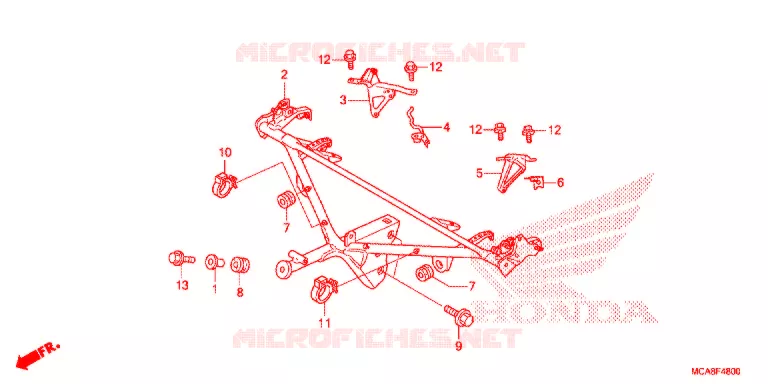 KAP STANG Honda MOTO 1800 GOLD-WING 2016  GL1800G