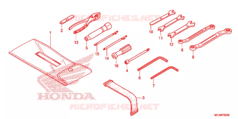 GEREEDSCHAP/ACCUVAK Honda MOTO 1800 GOLD-WING 2017  GL1800H
