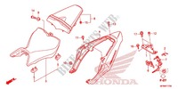 ZITTING/ZITTING KAP voor Honda CB 1000 R ABS BLACK 2012
