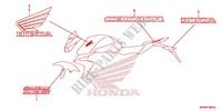 EMBLEEM/STREEP (1) voor Honda CB 1000 R ABS BLACK 2013