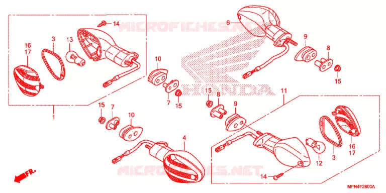 KNIPPERLICHT(2) Honda MOTO 1000 CB 2013  CB1000RAD
