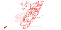 ACHTER STROOMLIJNKAP voor Honda CB 1000 R ABS RED 2014