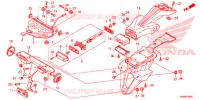 ACHTERLICHT(2) voor Honda CB 1000 R ABS RED 2014