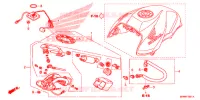 BRANDSTOF TANK/BRANDSTOF POMP voor Honda CB 1000 R ABS RED 2014