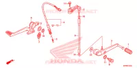 OPSTAP/KICKARM/ WISSEL PEDAAL voor Honda CB 1000 R ABS RED 2014